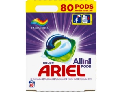Ariel 3v1 Color gelové kapsle na barevné prádlo 80 ks, 2.43 kg